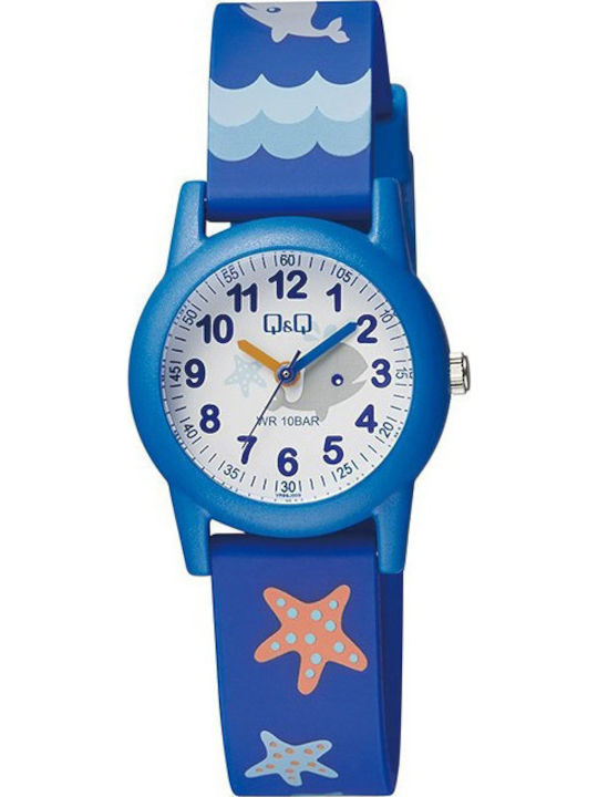 Q&Q Kids Analog Watch with Rubber/Plastic Strap Blue