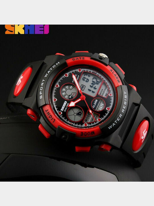 Skmei Kids Analog Watch AD with Rubber/Plastic Strap Red