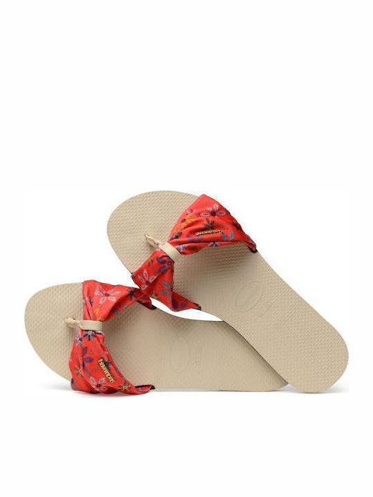 You Saint Tropez Damen-Flip-Flops in Rote Farbe