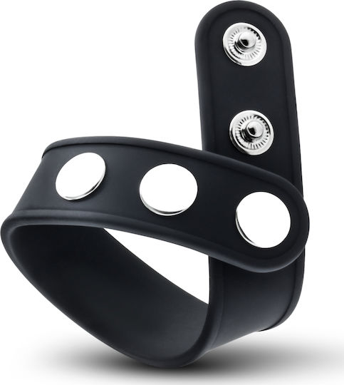 Blush Performance VS5 Silicone 3-Snap Cock Strap Black