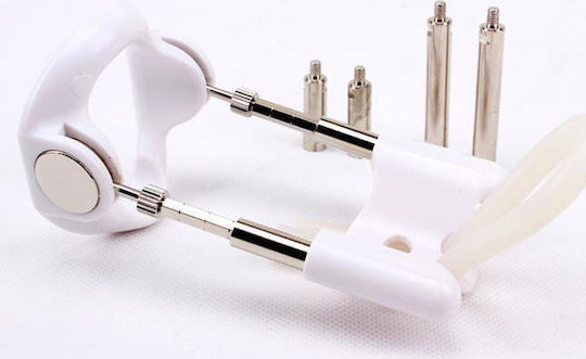 Chisa Novelties Penis Enlarger Pro Extender System Μεγεθυντής Έλξης Πέους Λευκός