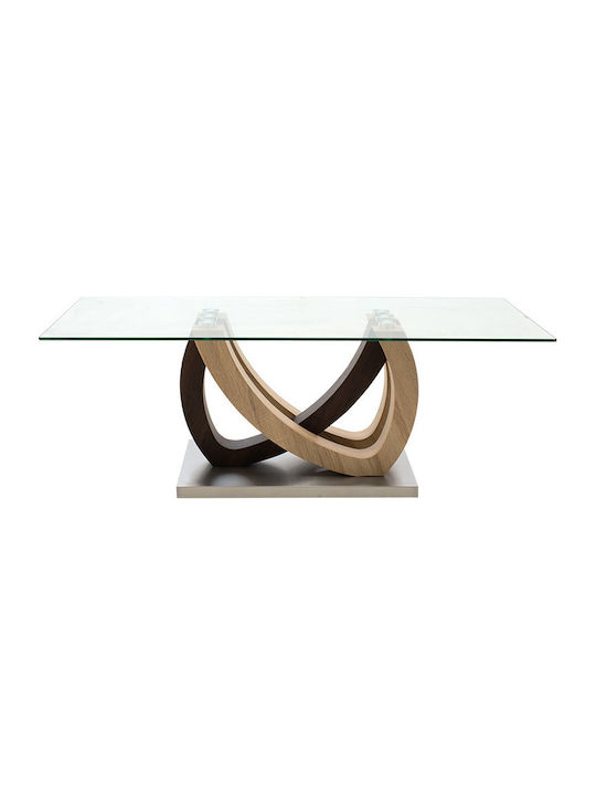 Square Coffee Table Masai Transparent L120xW60xH43cm