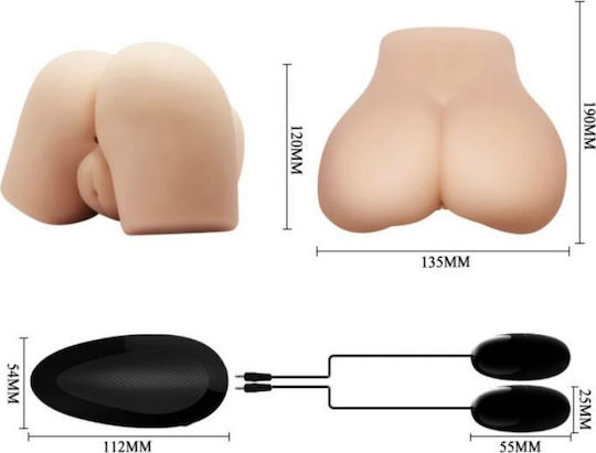 Crazy Bull Realistic Anus Vagina Vibration Posture 4 Мастурбатор Вагина / Задник BM-009175Z-1 1бр
