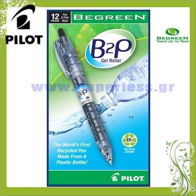 Pilot Στυλό Gel 0.7mm με Μαύρο Mελάνι B2P