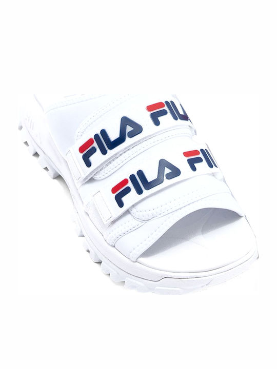 FILA Outdoor Slides Λευκά