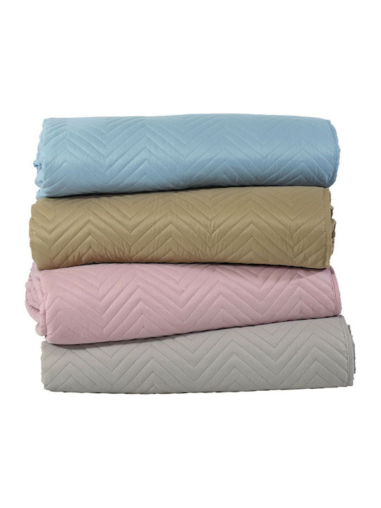 Das Home 9482 Coverlet Queen Size Microfiber Beige 220x240cm