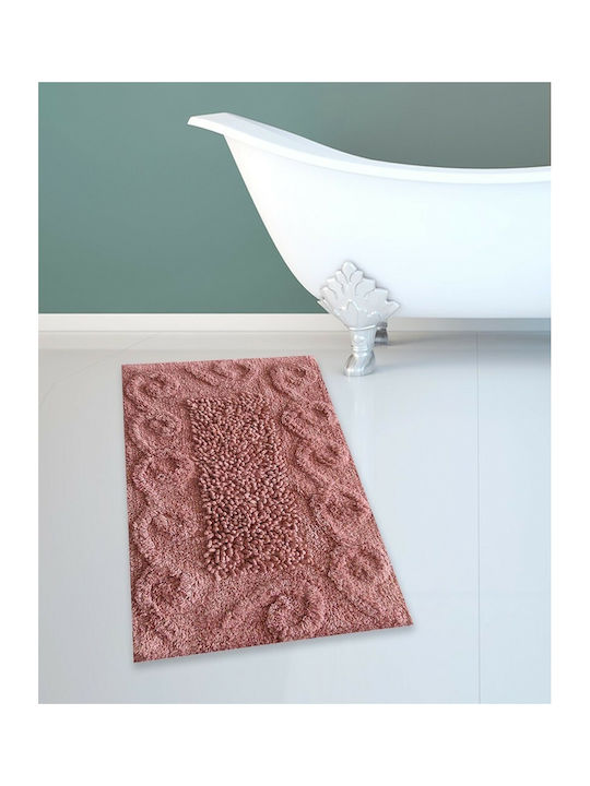 San Lorentzo Bath Mat Cotton Spiral BM-82 Light Brown 45x70cm