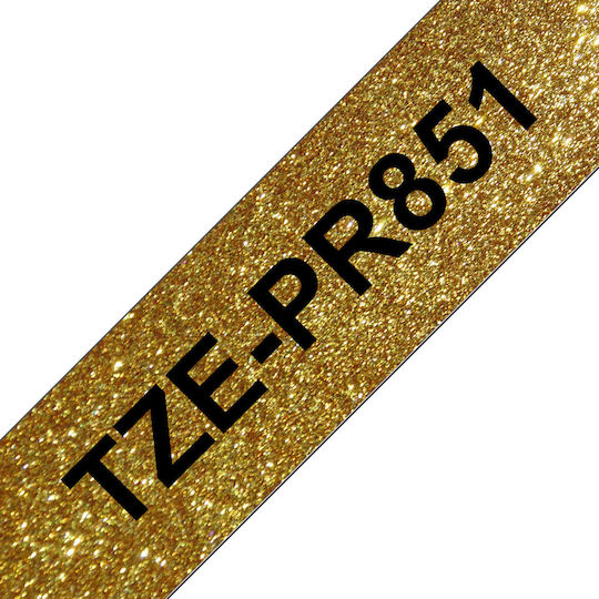 Brother Label Maker Tape 8m x 24mm in Gold Colour Compatible with Brother TZe/TZ
