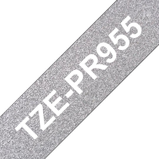Brother Етикетна Филм 8м х 24мм в Сребрист Цвят Съвместима с Brother TZe/TZ