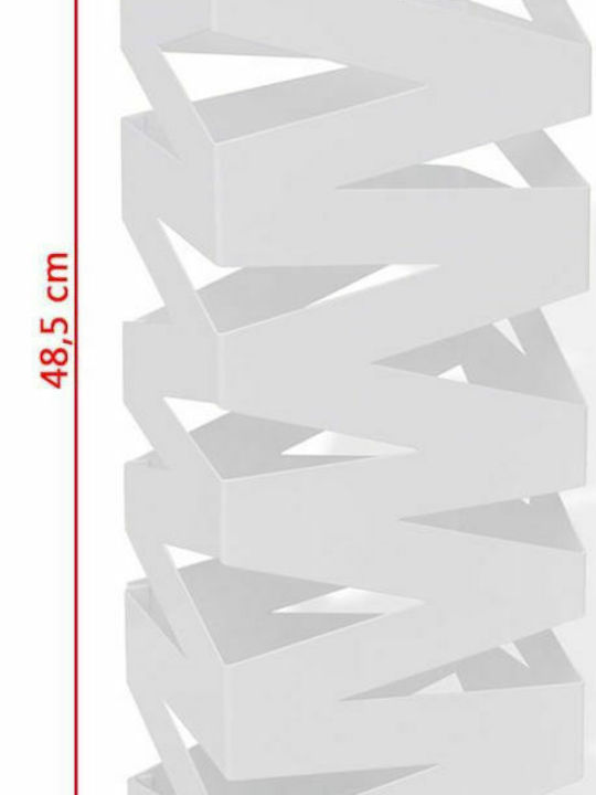 vidaXL White 15.5x15.5x48.5cm