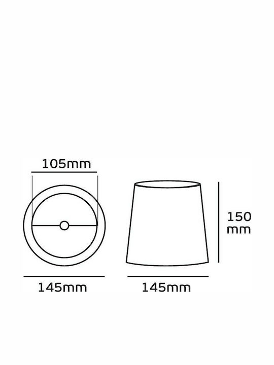 VK Lighting Lamp Shade 14.5x15cm