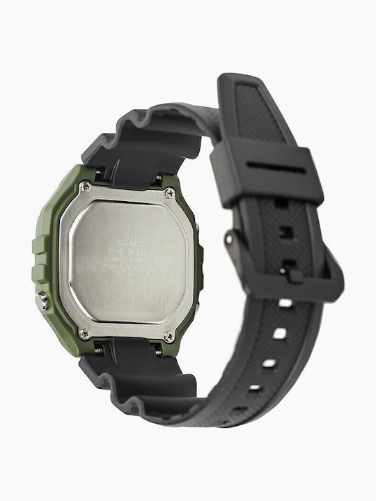 Casio Digital Men's Watch 43.2mm Chronograph Battery with Black Rubber Strap