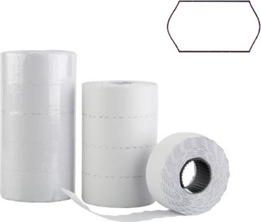 ICS 1000 Selbstklebende Etikettenrollen für Etikettendrucker 22x12mm 1Stück