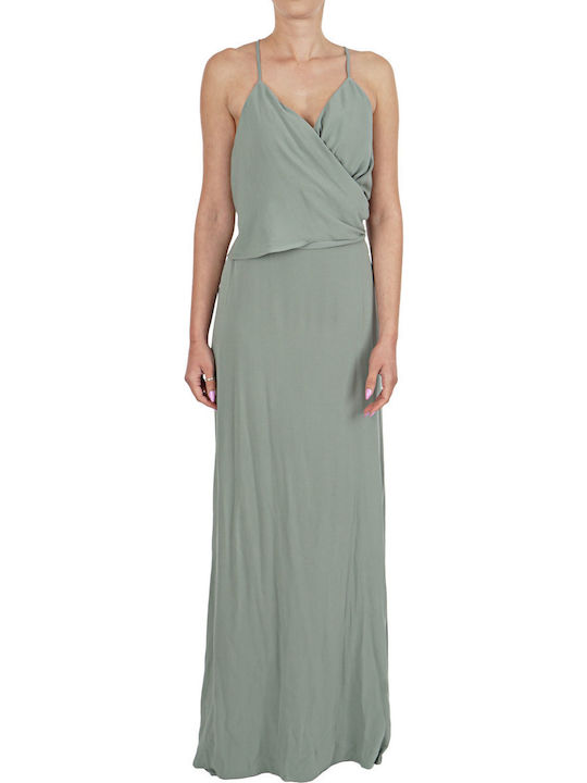 Sommer Maxi Kleid Wickel Mint