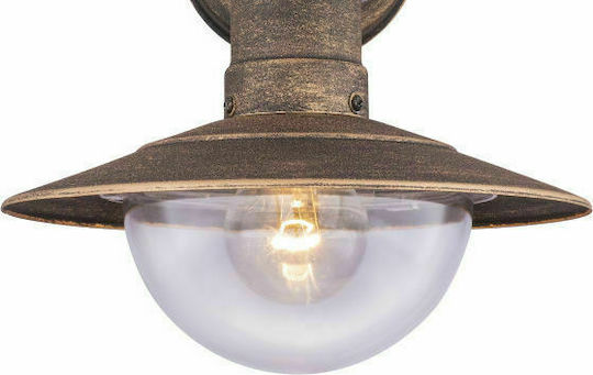 Globo Lighting Linda Επιτοίχιο Εξωτερικό Φωτιστικό Καπέλου E27 IP44