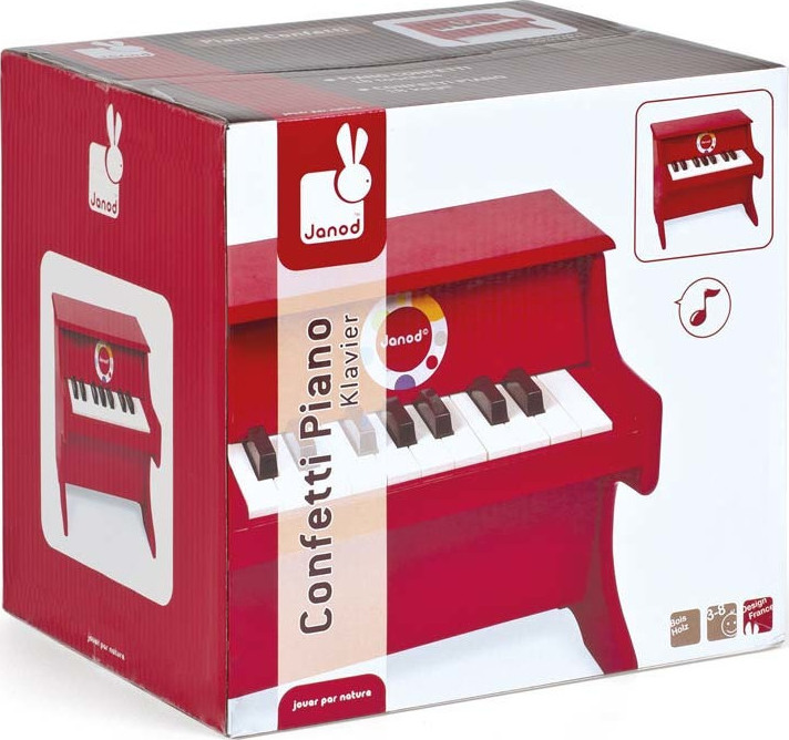 Janod Red Piano Confetti 07622 Skroutz.gr