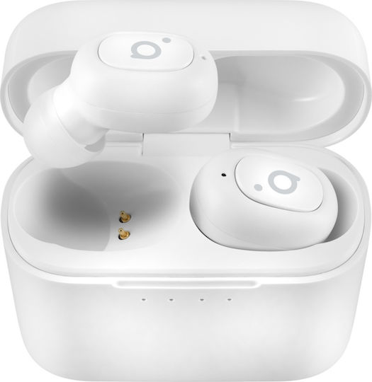 Acme BH420W In-ear Bluetooth Handsfree Căști cu Carcasă de Încărcare Alb