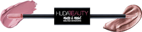 Huda Beauty Matte & Metal Melted Double Eye Shadow Matte Liquid Pink 2ml