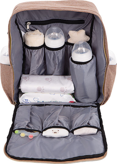 Kikka Boo Shoulder/Hand Diaper Bag Ivy Beige 41cm.