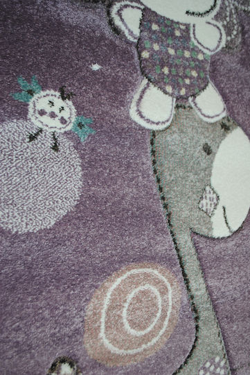 Tzikas Carpets 21914-750 Детско килимче Лилав 133x190см Дебелина 13мм