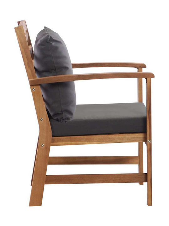 Garten- und Outdoor-Möbelsets 4 Stück Akazie mit Kissen
