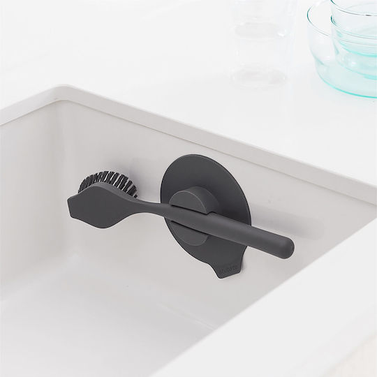 Brabantia 081.1175/89 Plastic Cleaning Brushes with Handle Gray 2pcs