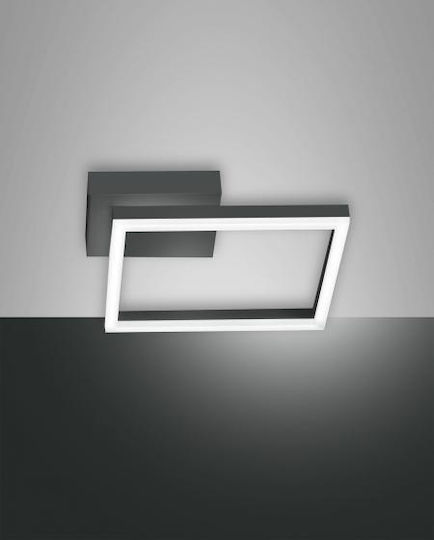 Fabas Luce Bard Deckenleuchte 27cm Schwarz mit Integrierter LED