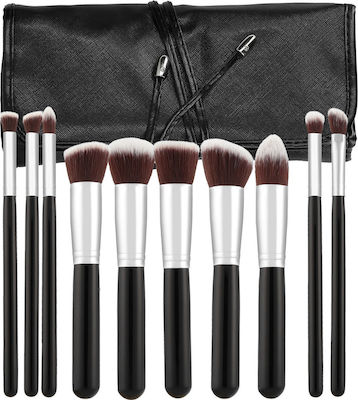 Tools for Beauty Professional Synthetic Make Up Brush Set Kabuki 10pcs