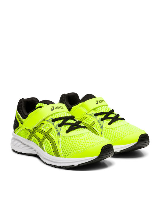 YLW Αθλητικά Παιδικά Παπούτσια Running με Σκρατς Κίτρινα