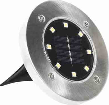 vidaXL Set of 8 Stake Solar Lights Warm White with Photocell IP44 12cmx13cmcm