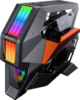 Cougar Conquer 2 Gaming Voller Turm Computergehäuse mit RGB-Beleuchtung Schwarz