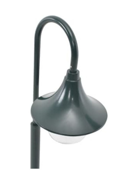 vidaXL Outdoor Floor Lamp Small Post 60W IP44 for E27 Light Bulb Green