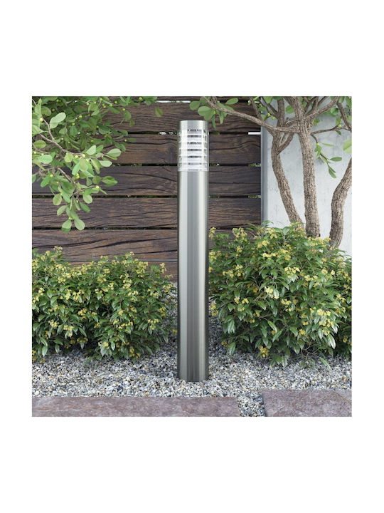 vidaXL Outdoor Floor Lamp Small Post 60W IP44 for E27 Socket Silver