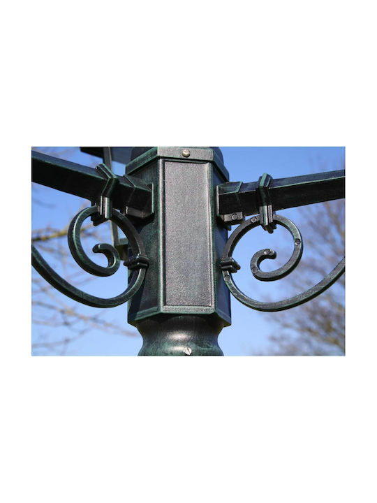 vidaXL Preston Outdoor Floor Lamp Post 60W IP44 for E27 Light Bulb Green