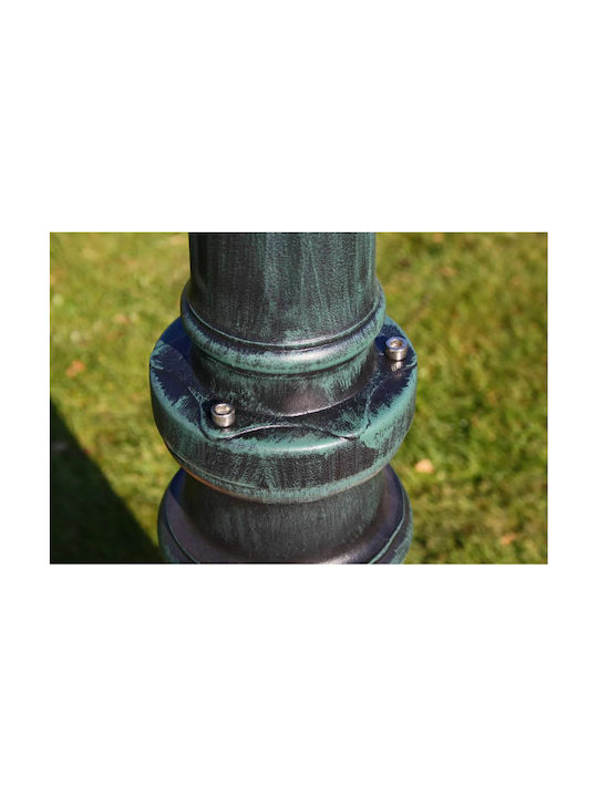 vidaXL Preston Outdoor Floor Lamp Post 60W IP44 for E27 Light Bulb Green