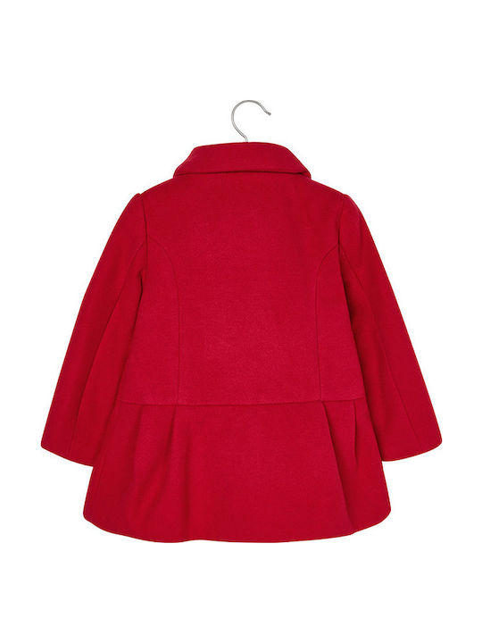 Mayoral Kids Coat Long Red