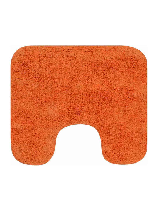 vidaXL Non-Slip Bath Mats Set Cotton Toilet 133235 Orange 2pcs