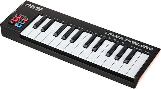 Akai Proffesional Midi Keyboard LPK25 Wireless with 25 Keyboard Black