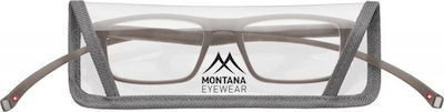 Montana Eyewear MR59C Reading Glasses +1.50 with Magnet Grey MR59C