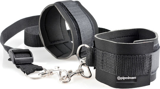 Pipedream Fetish Fantasy Series - Cuff & Tether Set BDSM Комплект в Черен Цвят 7бр