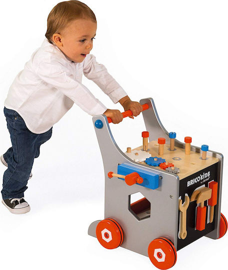 Janod Banc de lucru pentru copii Mgnetic DIY Trolley din lemn