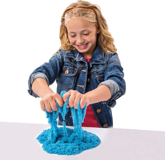 ikonka Kinetic Sand Construction & Building Toy Blue 1000g for Children 3+ Years