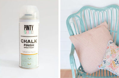 Pinty Plus Chalk Finish Paint Spray Pale Turquoise 400ml CK796