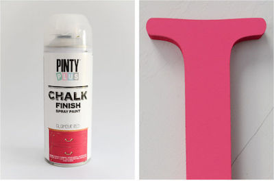 Pinty Plus Chalk Finish Paint Spray Chalk Glamour Red 400ml