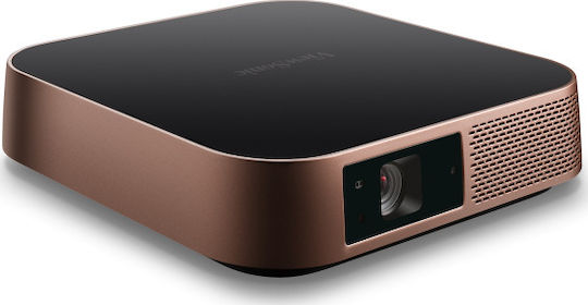 Viewsonic M2 Mini Projector DLP Full HD Λάμπας LED με Wi-Fi και Ενσωματωμένα Ηχεία Χάλκινος