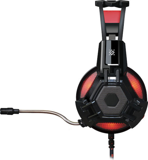Defender Lester Über Ohr Gaming-Headset mit Verbindung 2x3,5mm / USB Rot