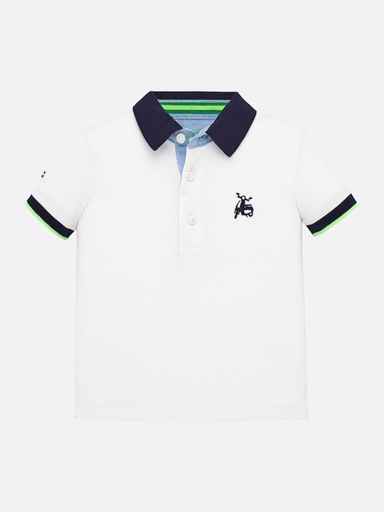 Mayoral Kids Polo Short Sleeve White