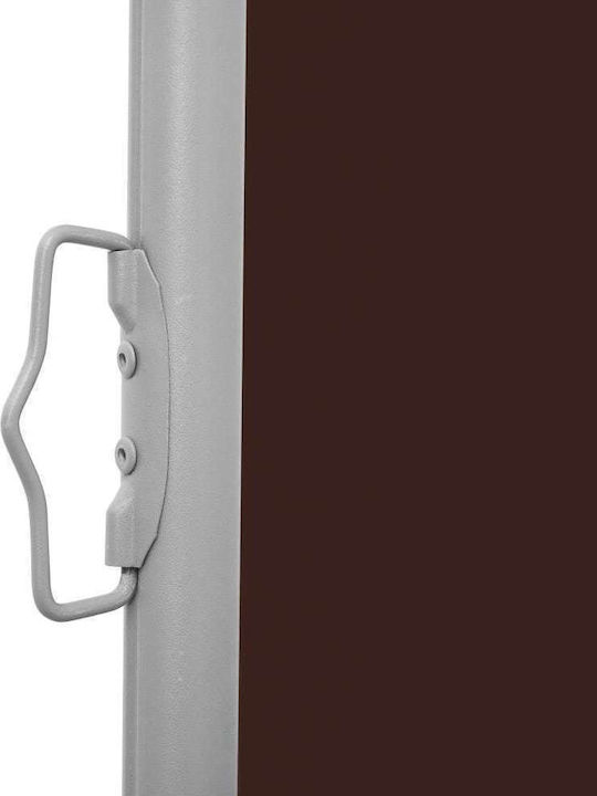 vidaXL Garden Sideway Sunshade Roller Brown 1x10cm