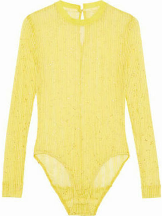 Long Sleeve Bodysuit x Dua Lipa Katie Yellow