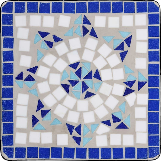 Tisch für kleine Außenbereiche Stabil Blau 35x35x56cm